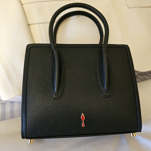 Christian Louboutin Black Studded Leather Tote - Picture 2 of 4